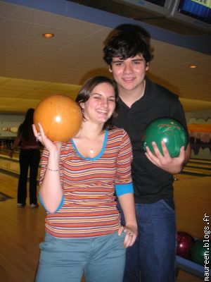 Eduardo (brazil) and me at the bowling